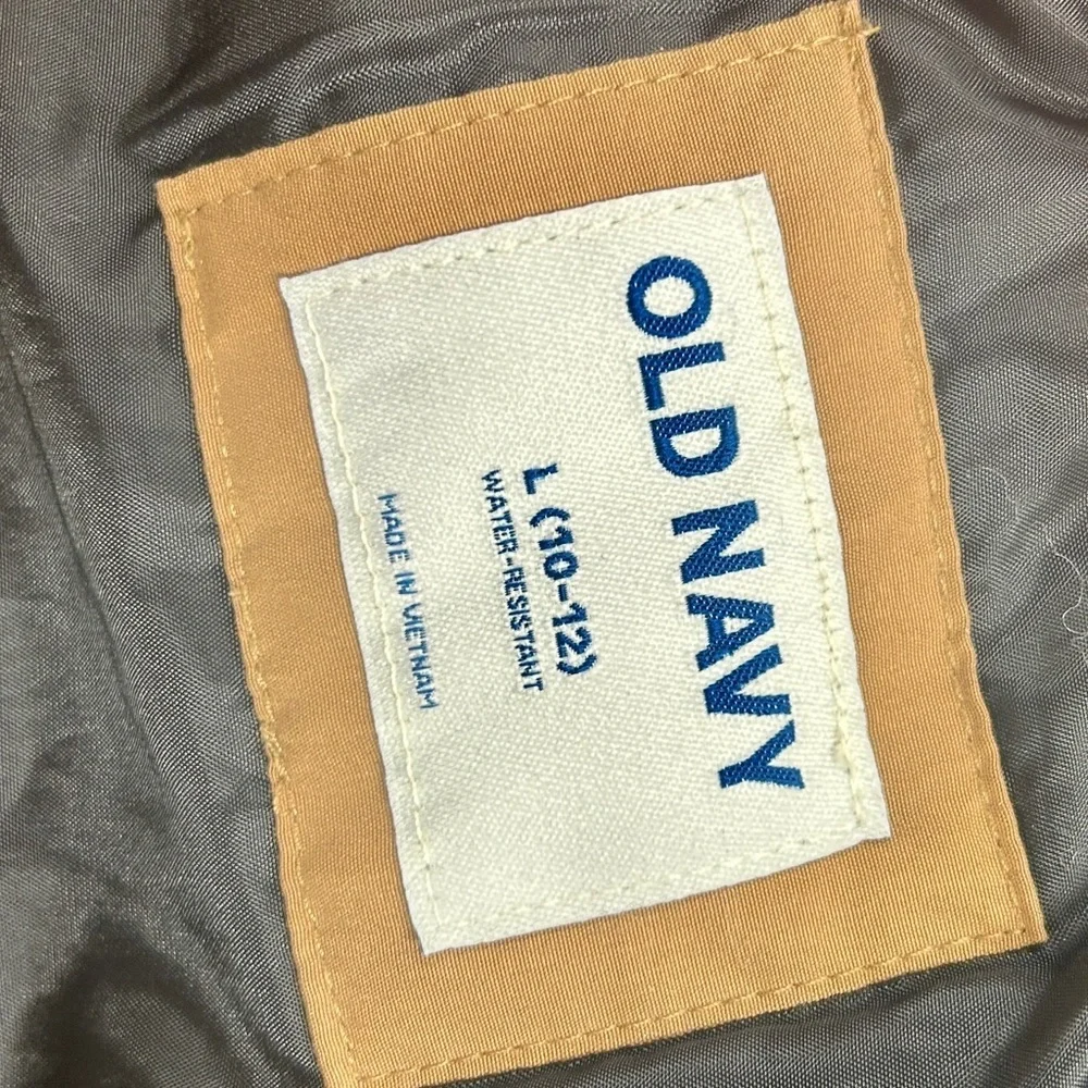 Old Navy Kid Large Hooded Puffer Jacket Outdoor Utility Winter School Ready Warm